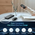 thumbnail image 4 of Rechargeable Magnetic Hand Warmers - 2 Pack; 2-in-1 Electric Handwarmer; 3 Heat Levels; 6000mAh Portable Pocket Warmer, 4 of 6