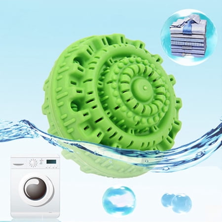 Reusable Laundry Hair Catcher Ball - 1-Pack Dryer Balls for Washing Machine Blue/Green Plastic Hair Remover (3.1x2.3in) - Protects Clothes Reduces Wrinkles & Lint