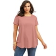 thumbnail image 1 of Roaman's Ultimate Tee Plus Size Ultimate Trapeze Tee, 1 of 3