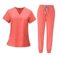 thumbnail image 1 of Conjunto De Uniforme Médico Para Mujer, 2 Piezas, Cómodo Conjunto Médico Para Mujer, Camiseta Y Pantalones De Enfermera, 1 of 8