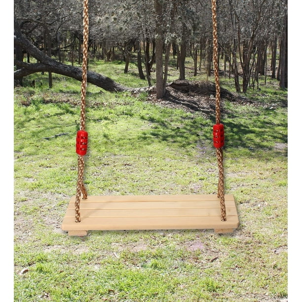 Ausbond Columpio de cuerda de escalada, columpio infantil al aire libre con placa de asiento, longitud de cuerda ajustable, capacidad de carga hasta 200 kg, para jardín, parque, parque infantil (verde