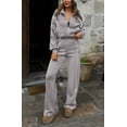 thumbnail image 2 of BTFBM Fall Outfits For Women Lounge Sets Airport Outfits 2 Piece Sets,Airport Outfits For Women,Long Sleeve Zip Up Sweatshirt,Pockets,Wide Pants,Tracksuit, Jogger Sweatsuit,Vacation, 2 of 8