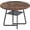 Walnut Brown, variant on Timagebreze 43" Round Industrial Dining Table for 4-6, Metal Mesh Shelf & Metal Frame for Kitchen/Dining Room,Black