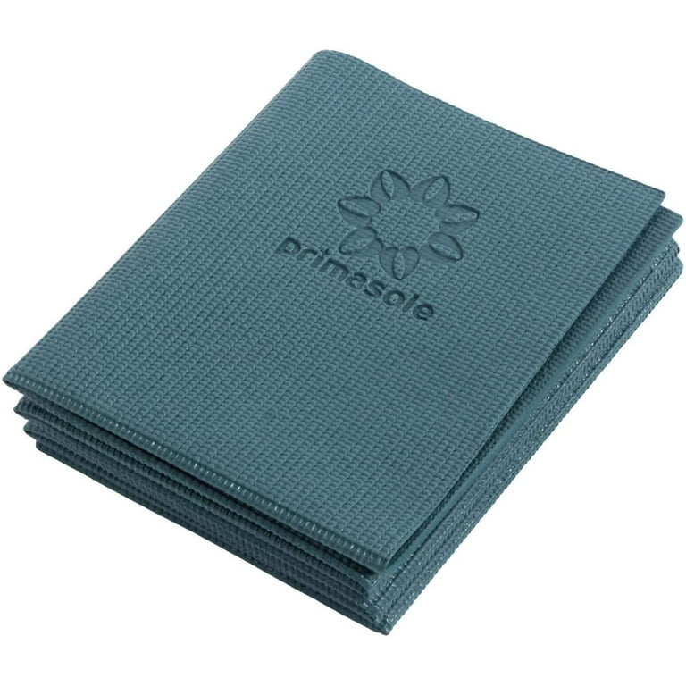 Primasole Folding Yoga Travel Pilates Mat 1/4 Thick Easy to Carry to Class  Beach Park Travel Azalea