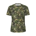 thumbnail image 6 of Rocae Green Skulls for Men's Mesh Quick-Dry Short Sleeve Workout T-Shirt,Mens Crew Neck Tee Lightweight Soft Classic T Shirts X-Small, 6 of 9