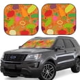 thumbnail image 1 of Vsdgher Cartoon Vegetables Print Car Windshield Sun Shade, Reflective Sunshade Window Sunshade Sun Visor Protector Fit for Cars,Trucks,SUVs-Large, 1 of 6
