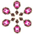 thumbnail image 4 of Pendientes, 3 pares de pendientes de diamantes y esmeraldas, pendientes retro de alto rendimiento, 4 of 14