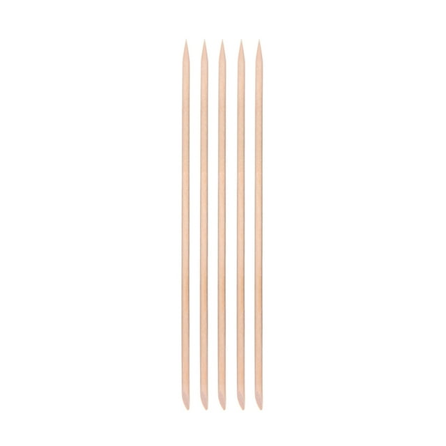 ruzhgo 5PCS/Set Wood Cuticle Pusher Stick Nail Art Design Sticks Remover Manicure Nail Care Useful Removal Tools Long 5pcs