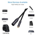 thumbnail image 3 of Adaptador TRS de 3,5 mm hembra a XLR macho de 3 pines para cable convertidor de cañón (0,3 m) WDOplteas  Para estrenar, 3 of 9