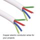 thumbnail image 4 of Cable de Alimentación de Cobre Unique Bargains 4 Núcleos 20 AWG 16 Pies Blanco, 4 of 5