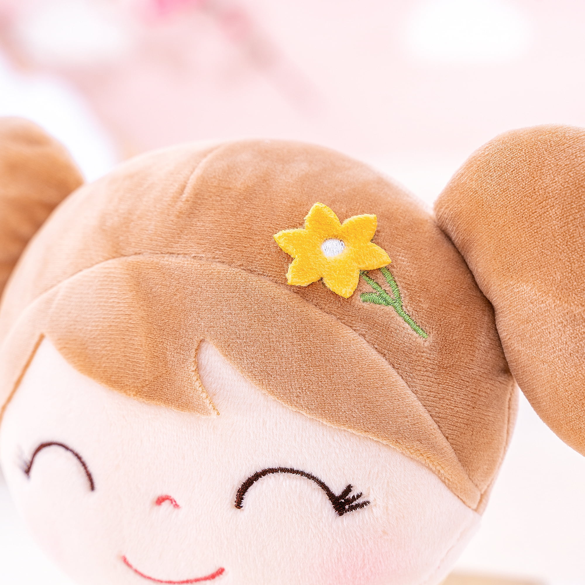Gloveleya Baby Girl Gifts Plush Dolls Type Soft Girls Toy Green Flower Fairy Dress 16 inches