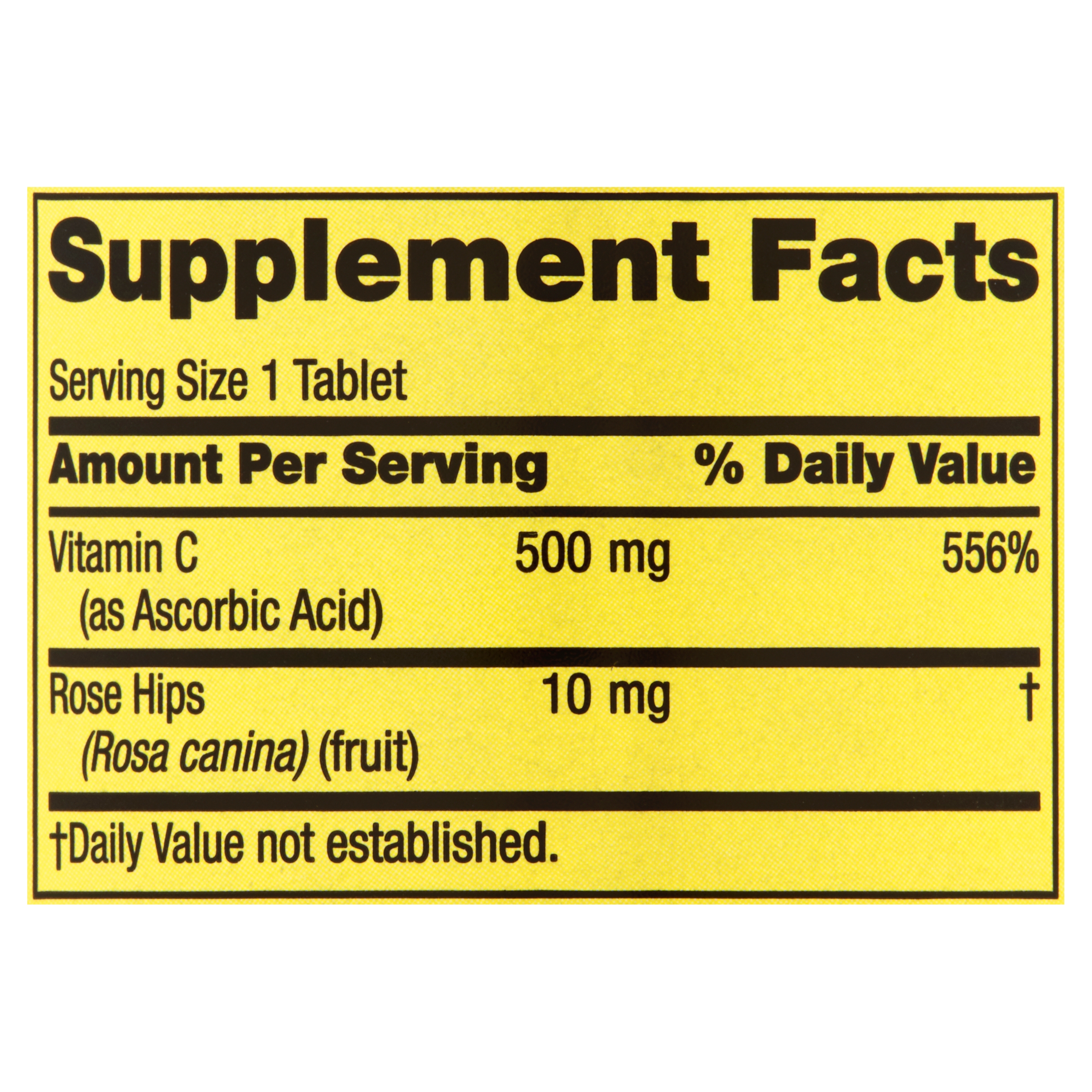 Spring Valley Vitamin C Supplement with Rose Hips, 500 mg, 500 Count, 2 Pack - image 5 of 9
