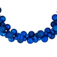 thumbnail image 5 of Northlight 3-Finish Shatterproof Ball Christmas Garland - 6' x 3.5" - Blue - Unlit, 5 of 5
