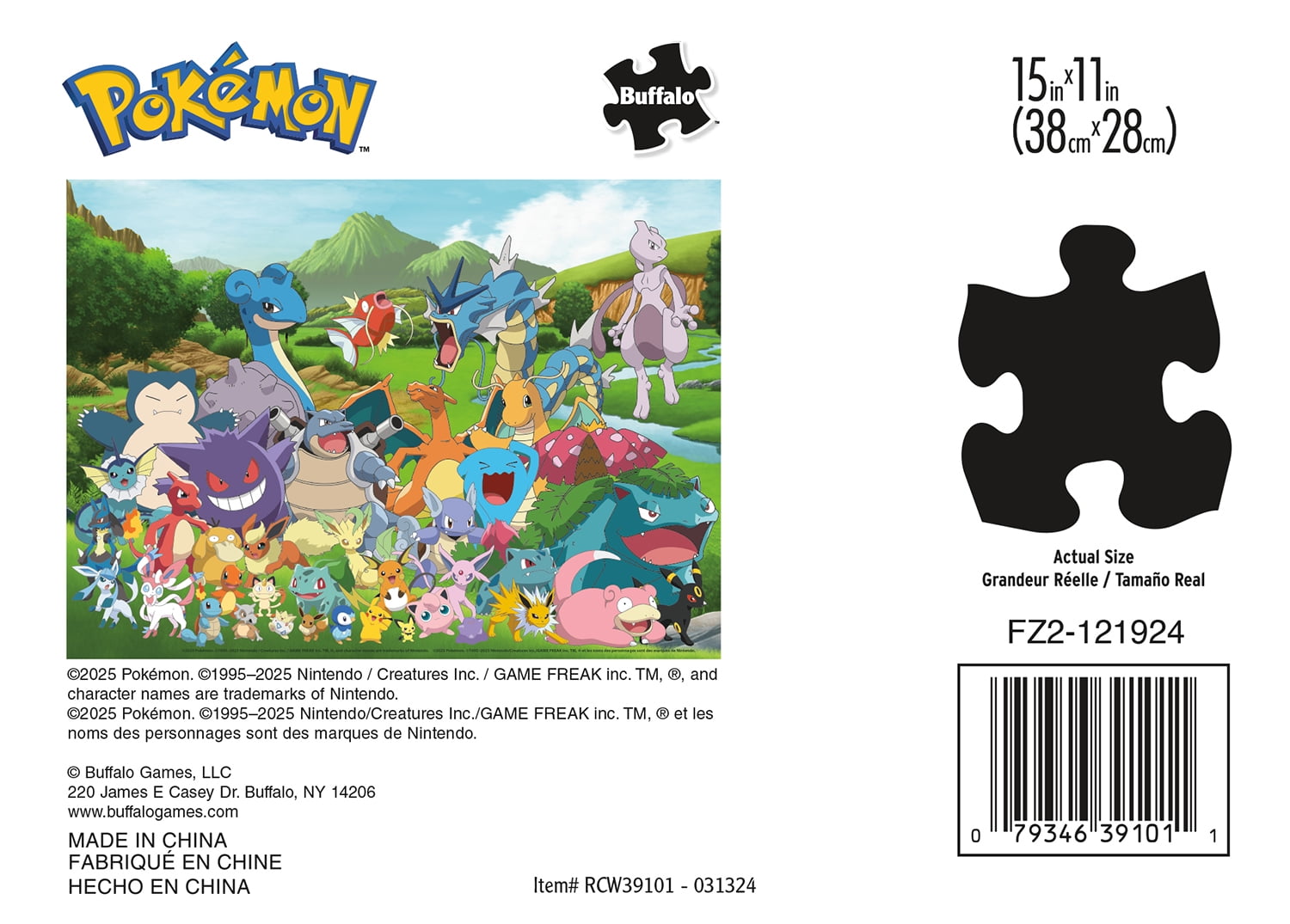 Buffalo Games Pokémon Fan Favorite 100-Piece Interlocking Jigsaw Puzzle for Children Ages 6+