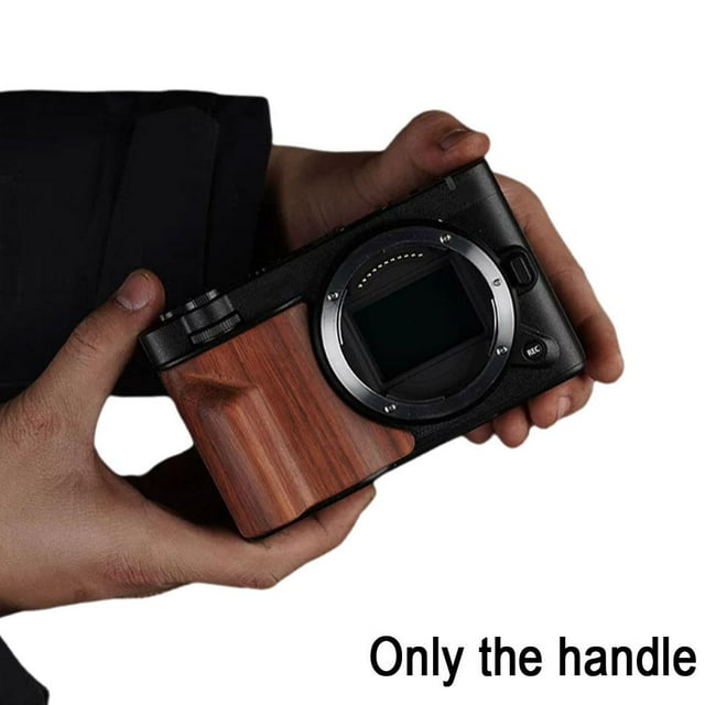 for Nikon ZR Solid Wood Grip, Sandalwood Anti Slip Portable Sticker