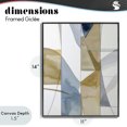 thumbnail image 4 of Stupell Industries Modern Geographic Abstract Sections Black Framed Giclee Art, 11 x 14, by Alonza Saunders, 4 of 8