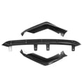 thumbnail image 3 of Ikon Motorsports 3PCS Front Bumper Lip Spoiler Air Dam Chin Deflector Splitter Added on Compatible With 2022-2024 Honda Civic Sedan & Hatchback 4-Door IKON Style PP Polypropylene Carbon Fiber Print, 3 of 9
