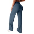 thumbnail image 3 of Landzoo One High Waisted Wide Leg Pants For Soft Casual Trousers Elastic Comfort Fit Flowy Joggers For Outdoor Running Yoga Soft Beautiful Women's Casual Pants, 3 of 4