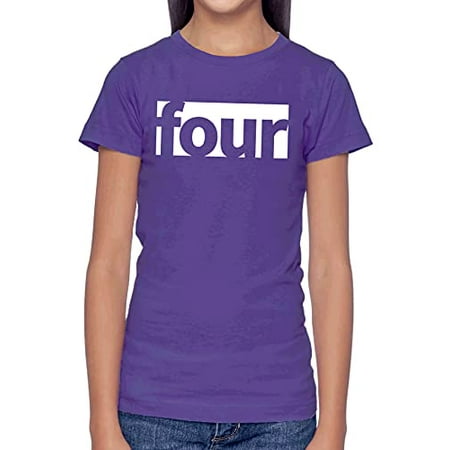 

7 ate 9 Apparel Girl sh Birthday Shirt for Girls 4 Girl Birthday Shirth Bday Shirt Purple Shirt