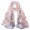 Lightpink, variant on Floral Print Chiffon Scarf - Womens Fashion Scarfs Lightweight Head Scarf Sunscreen Scarves Shawls Wrap