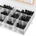thumbnail image 3 of 150 Pcs Round Nylon Spacers Assortment for Screws and Hardware, Black, 3 of 4