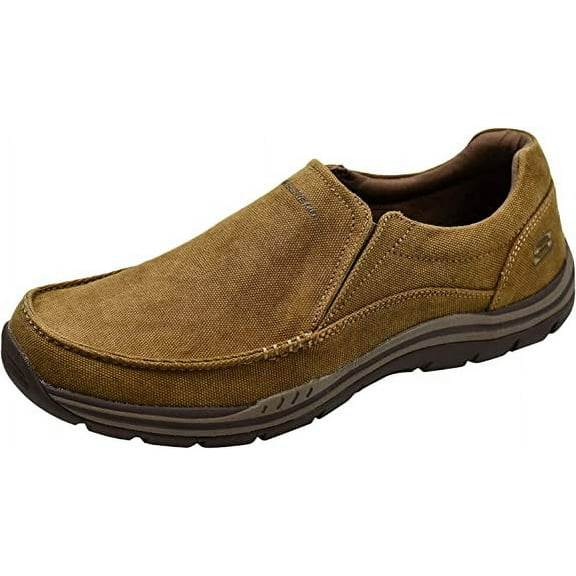 Skechers Men's Expected Avillo Relaxed-Fit Slip-On Loafer, Chestnut, 12 M US