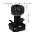 thumbnail image 2 of TEHAUX 50Sets Stainless Steel Rack Screws and Cage Nuts for Network Server Cabinet Mounting, 2 of 8