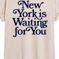 thumbnail image 3 of Instant Message - New York is Waiting For You Oversized Graphic T-Shirt, 3 of 6