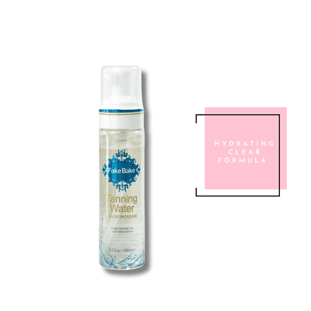 Fake Bake 6.7 oz Tanning Water - Sunless Foam for Natural Bronze Tan