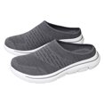 thumbnail image 1 of Unisex Mesh Mules Slip On Shoes Backless Sneakers Knit Flats Non-Slip Walking Shoes, 1 of 9