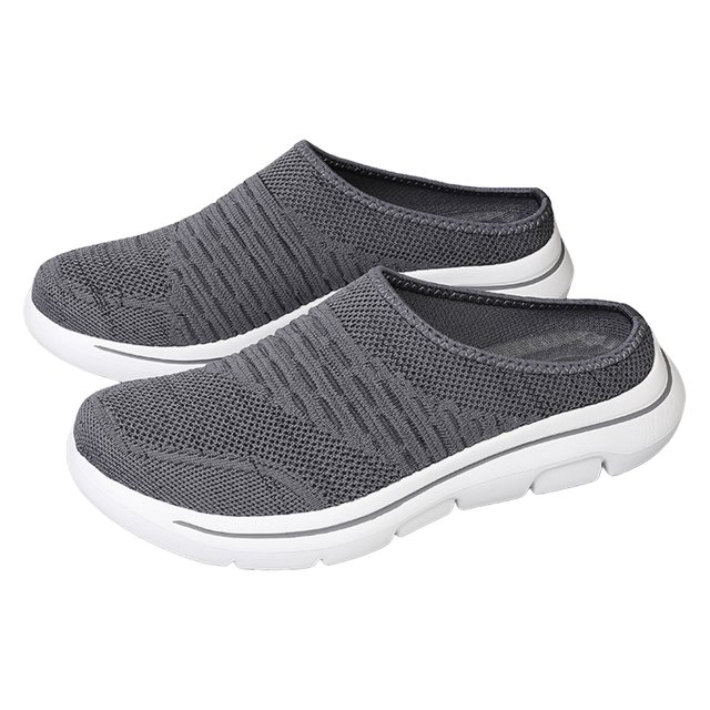 Unisex Mesh Mules Slip On Shoes Backless Sneakers Knit Flats Non-Slip Walking Shoes