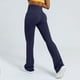 thumbnail image 2 of Pantalones de yoga acampanados para mujer, leggings de cintura alta, pantalones casuales de entrenamiento con corte acampanado, 80 % poliéster, 20 % spandex, tejido elástico, 2 of 5