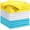 Color 349, variant on Microfiber Cleaning Cloth, 50 Pack Cleaning Rags, Cleaning Towels with 3 Color Assorted, 14"X12"(Yellow/White/Blue)