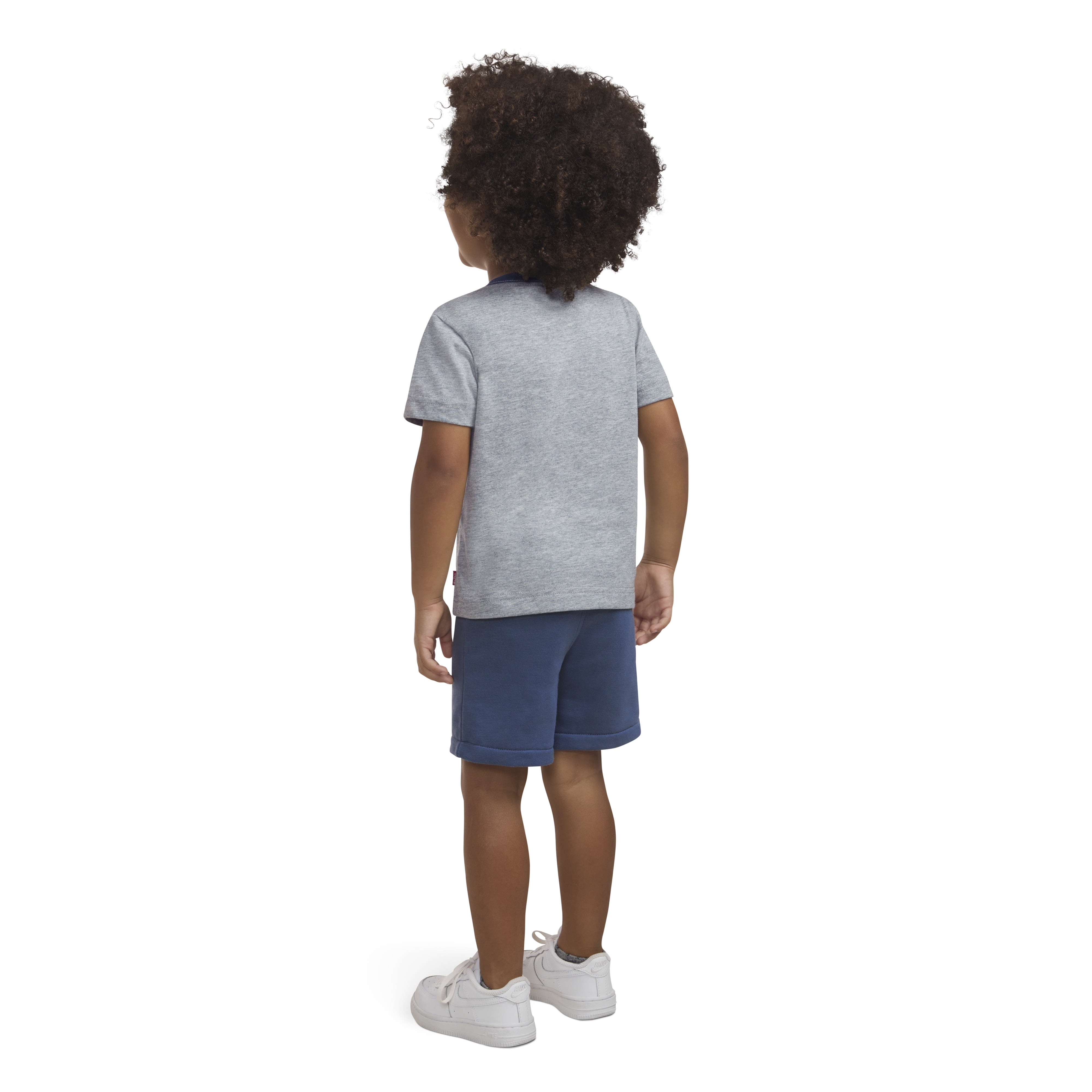Levi's Boys Chest Stripe Logo Shirt & Short Set, 2T-4T