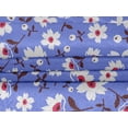 thumbnail image 5 of oneOone Velvet Lavender Blue Fabric Leaves & Clover Sewing Craft Projects Fabric Prints By Yard 58 Inch Wide, 5 of 5