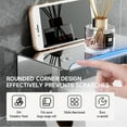 thumbnail image 7 of Toilet Paper Holder with Phone Shelf, Adhesive or Screw Wall Mount Toilet Tissue Roll Holder, Rustproof & Multifunctional Stainless Steel Bathroom Storage Dispenser  Black, 7 of 7