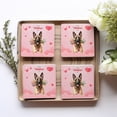 thumbnail image 4 of Happy Valentine's Day Belgian Malinois holding flowers Set of 4 Stone Coasters Sheepdog Dog Lover Gifts 4x4in Absorbent Soapstone Coaster - 3005, 4 of 5