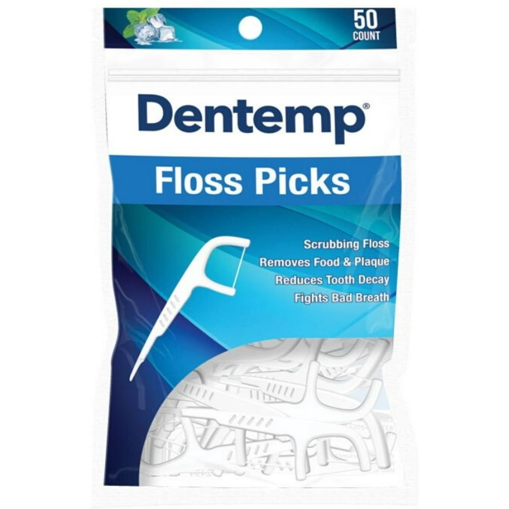 Dentemp Disposable Floss/Picks Mint 50 Each