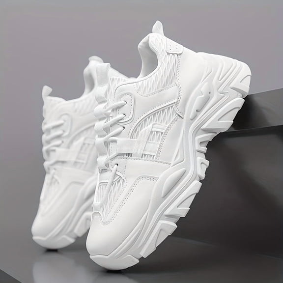 Popular Mesh Casual Sneakers, Breathable Dad Shoes, Versatile Trendy Footwear