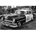 thumbnail image 2 of Vintage Photo Archive 32x23 Black Ornate Wood Framed with Double Matting Museum Art Print Titled - Vintage Route 66 Police Car, 2 of 4