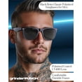 thumbnail image 6 of grinderPUNCH Mens and Womens Polarized Sunglasses UV400 Protection Classic Retro Driving Sun Glasses Trendy Fashion Shades - Black, 6 of 6