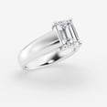 thumbnail image 2 of Zoya Jewel 14K Silver Stackable Moissanite Rings for Women - 1.9 Ct Emerald Cut Solitaire Engagement Ring - Moissanite Jewelry - Everyday Wear Ring for Her, 2 of 2