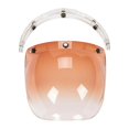 thumbnail image 1 of Visera repuesto para cascos, accesorios transparentes, fácil instalar, cubierta facial para cascos, lente para entusiastas las motocicletas. Marrón, 1 of 8