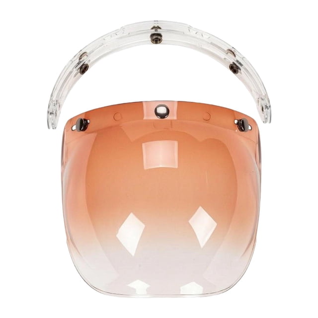 Visera repuesto para cascos, accesorios transparentes, fácil instalar, cubierta facial para cascos, lente para entusiastas las motocicletas. Marrón