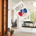 thumbnail image 3 of American Stars and Stripes Popsicle Garden Flag Double Sided Outside, USA Patriotic 4th of July Independence Memorial Day Yard Outdoor Decoration 12.5 x 18 Inch, 3 of 6