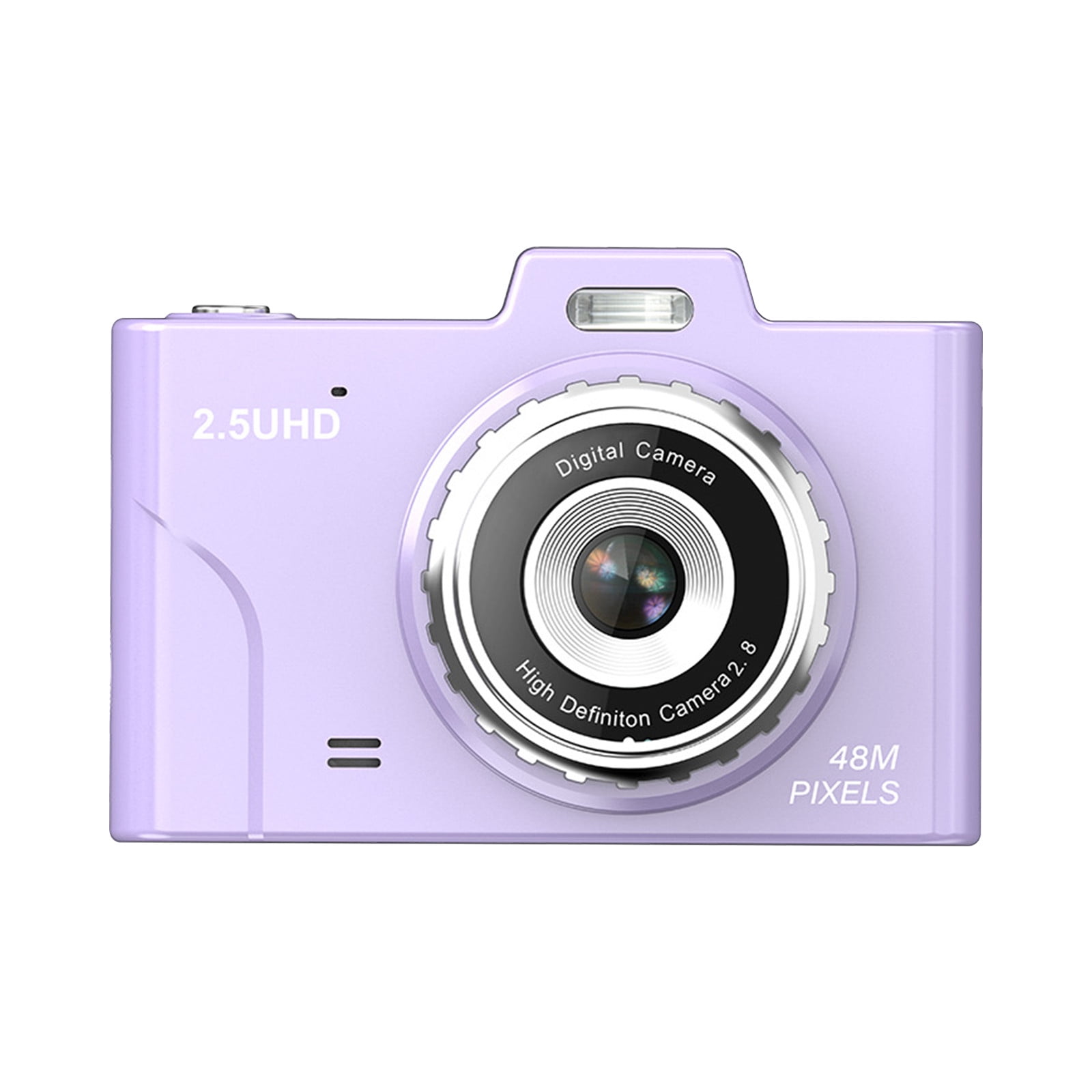 Yarino Digital Cameras for Photography Adults Digital Cameras 2.8-inch 4800W High-definition Large Screen 8X Digital Zoom Capables Of Photos Small Digital Motion Cameras,Purple