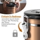 thumbnail image 5 of Lata de café, lata de café con aroma hermética, 500 g, lata de café en grano, lata hermética de acero inoxidable, lata de aroma, recipiente para café con cuchara, lata para almacenar café,, 5 of 6