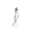 thumbnail image 1 of Lady With White Dress Holding Hat Figurine, 1 of 1