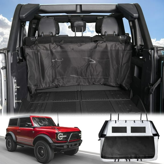 Soft Top Window Storage Bag for Ford Bronco Accessories 2021 2022 2023 2024 4 Door Plush Multi-Layer Protection Bags Prevent Soft Windows Scratching and Bending