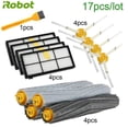 thumbnail image 1 of 17 Uds Robot aspirador Hepa filtro cepillo lateral rodillo repuestos Kit para Irobot Roomba 900 980 960 800 850 860 piezas de la serie, 1 of 2